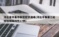 河北省辛集市新型冠状病毒(河北辛集第三轮核检初筛阳性17例)
